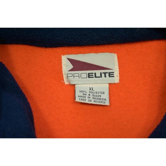 VTG 80's 90's Pro Elite Chicago Bears Full Zip Fleece Jacket Mens Size XL - Picture 9 of 14